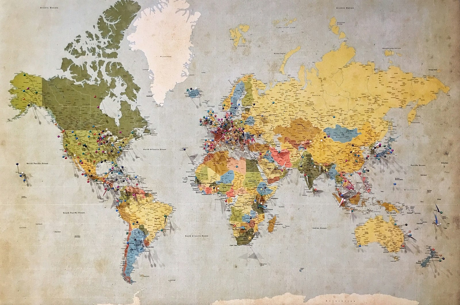 Ancient world map